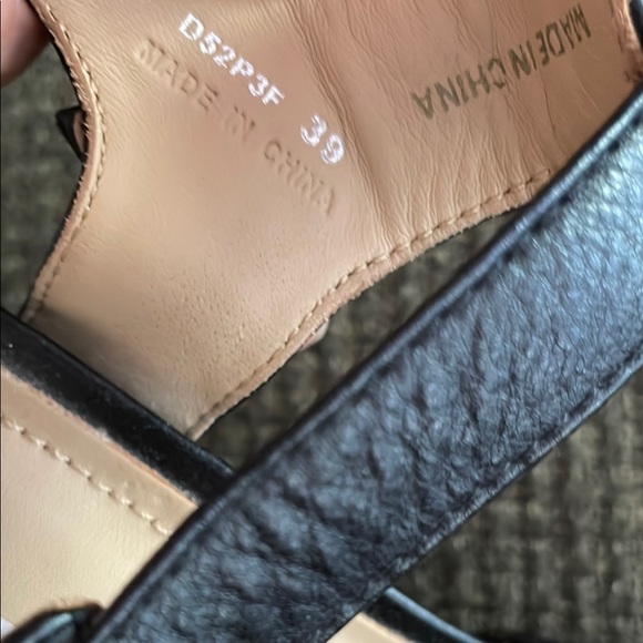 Geox Black Leather Women's Sandals (sz 39) - Picture 9 of 11